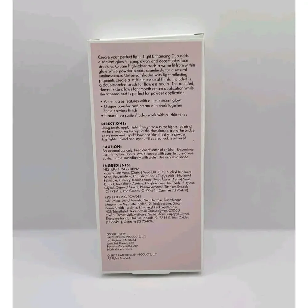 Kristofer Buckle Light Enhancing Duo Cream & Powder Highlighter NIP